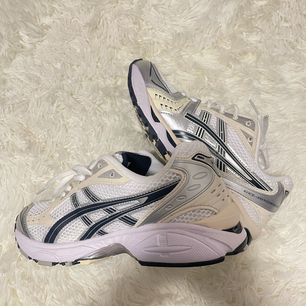 ASICS Gel-Kayano 14 White Midnight (blue details)